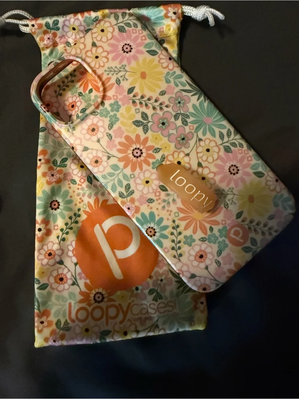 Loopy Case Floral Pastel Phone Case in Pink, Yellow & Mint